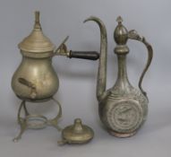 A Persian teapot and a small samovar