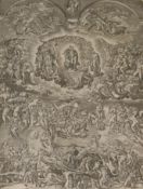 Leonard Gaultier (1561-1641) c.1600, engraving, 'Michelangelo's last judgment', 31 x 23cm