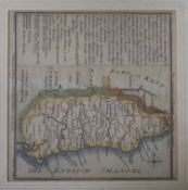 Two Badeslade maps of Sussex and Surrey