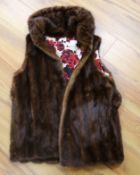 A mink waistcoat