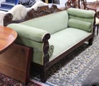 A William IV rosewood settee W.204cm