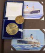 A collection of Shipping-related ephemera, including an album of 200+ Cunard, White Star and other