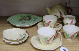 A Carlton ware Hollyhocks teaset, Australian design