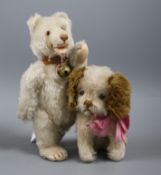 The childhood toys of Erika Maria. Teddy baby in good condition, button label on collar, circa 1930,