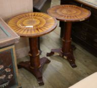 A pair of occasional tables W.54cm