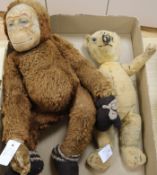 A vintage large chimp, 1920's English bear