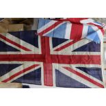 Two WWI British Union flags