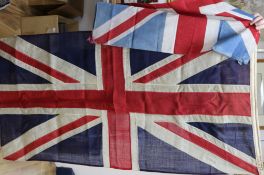 Two WWI British Union flags