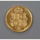 A Victorian gold half sovereign 1887, UNC