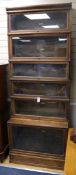 A Globe Wernicke six section bookcase W.87cm