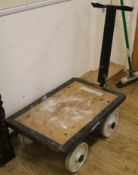 A bullion trolley W.82cm