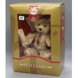 A Hamleys Steiff bear, white tag, boxed