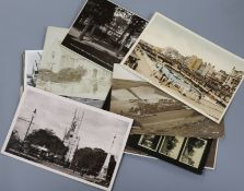A collection of mostly topographical postcards
