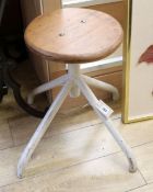 An artist's stool W.50cm at base