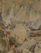 Samuel Lamorna Birch (1869-1955), 'Rocky Ghyll', signed, watercolour