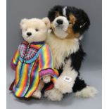 Two Steiff toys: Joseph and Australian Sheepdog, both white tag, with boxes