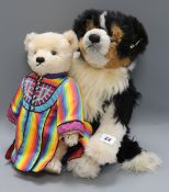 Two Steiff toys: Joseph and Australian Sheepdog, both white tag, with boxes