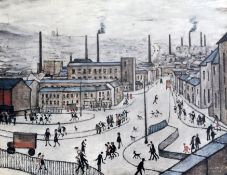§ Lawrence Stephen Lowry (1887-1976)limited edition colour printHuddersfieldsigned in pencil and