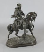 After Emile Coriolan Hippolyte Guillemin (French 1841-1907). A late 19th century French bronzed
