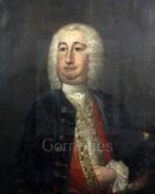 Mid 18th century English schooloil on canvasPortrait of Sir Lynch Cotton (died c.1770)30 x 25in.