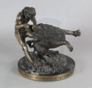 Richard L. Minns (b.1929), bronze group 'Samson slays the Lion', limited edition 6/6, signed in