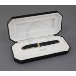 An Omas '360' black fountain pen, mint and boxed