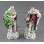 A matched pair of Derby figures of St. Philip and probably St James the Great, c.1758-60, each
