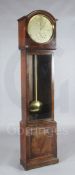 R. Townsend of Woolwich. A Victorian mahogany cased regulator, the silvered circular dial with