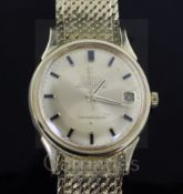 A gentleman's early 1970's 18ct gold Omega Constellation Chronometer officially certified