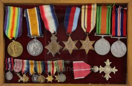 A WWI / WWII Military OBE group of seven medals to G. Jenkins, Bimbashi Service with RN comprising