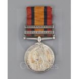 A Queens South Africa medal with 1901 and Cape Colony clasps to Lt. Colonel S. Churchill A.P.D.