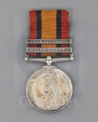 A Queens South Africa medal with 1901 and Cape Colony clasps to Lt. Colonel S. Churchill A.P.D.