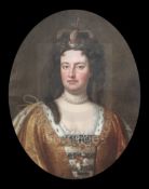 After John Closterman (1660-1713)oil on canvasPortrait of Queen Anne30.5 x 24.5in.