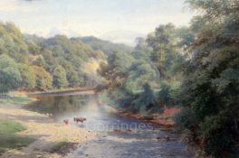 Harry Sutton Palmer (1854-1933)watercolourOn The Wyesigned and dated '8115.5 x 24in.