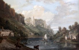 Paul Sandby RA (1730-1809)watercolourSymonds Yat on the River Wyesigned11.5 x 18in.