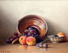 § Robert Chailloux (1913-)oil on boardStill life of fruit of a table topsigned10.25 x 13.5in.