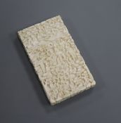 A 19th century Chinese export ivory card case