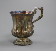 A William IV silver campana shaped christening can, by Thomas James, London, 1831, height 11.5cm,
