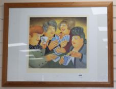 Beryl Cook, limited edition print, 'A Full House', signed in pencil, 59 x 62cm