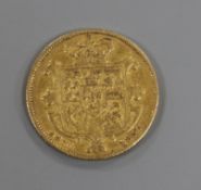 A William IV gold full sovereign, 1837, (NF)