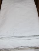 Seven French provincial embroidered sheets