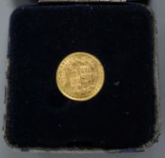 A Victoria gold sovereign, 1872, GVF