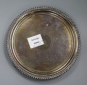 A Sheffield plate salver 46cm diameter