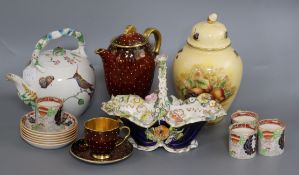 A collection of mixed European ceramics