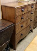 A Regency mahogany chest of drawers W.107cm