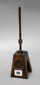 An early 19th century brass and mahogany metronome, height 27cm