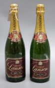 Two bottles of Lanson Red Label Vintage, 1981
