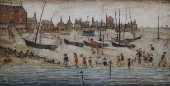 § Lawrence Stephen Lowry (1887-1976) Two offset lithographs printed in colours, Deal Beach; Deal