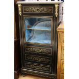 A marble top cabinet W.68cm