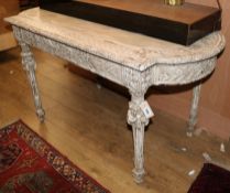 A French painted centre table W.129cm